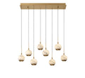 LIB & CO, BAVENO 8 LIGHT RECTANGULAR LED CHANDELIER, CHANDELIER LIGHT