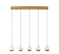 LIB & CO, BAVENO 5 LIGHT LINEAR LED CHANDELIER, CHANDELIER LIGHT