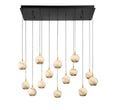 LIB & CO, BAVENO 14 LIGHT RECTANGULAR LED CHANDELIER, CHANDELIER LIGHT
