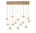 LIB & CO, BAVENO 14 LIGHT RECTANGULAR LED CHANDELIER, CHANDELIER LIGHT