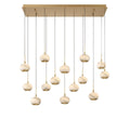 LIB & CO, BAVENO 14 LIGHT RECTANGULAR LED CHANDELIER, CHANDELIER LIGHT