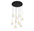 LIB & CO, MANAROLA 9 LIGHT ROUND LED CHANDELIER, CHANDELIER LIGHT