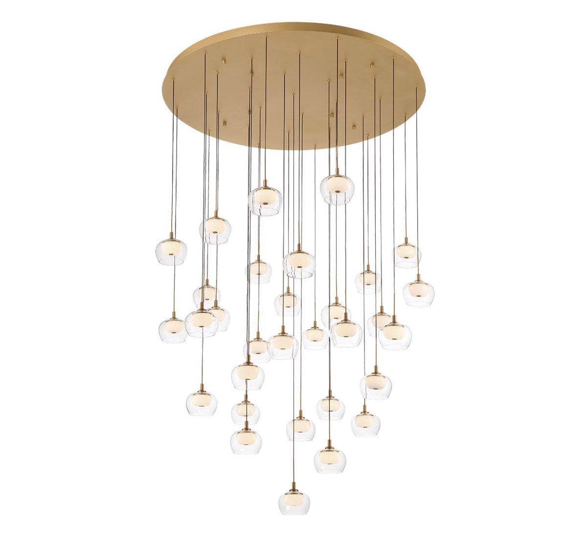 LIB & CO, MANAROLA 31 LIGHT LED GRAND CHANDELIER, CHANDELIER LIGHT