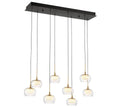 LIB & CO, MANAROLA 8 LIGHT RECTANGULAR LED CHANDELIER, CHANDELIER LIGHT