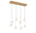 LIB & CO, MANAROLA 8 LIGHT RECTANGULAR LED CHANDELIER, CHANDELIER LIGHT
