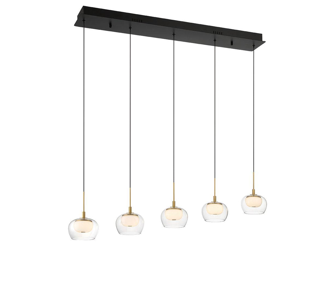 LIB & CO, MANAROLA 5 LIGHT LINEAR LED CHANDELIER, CHANDELIER LIGHT