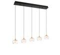 LIB & CO, MANAROLA 5 LIGHT LINEAR LED CHANDELIER, CHANDELIER LIGHT