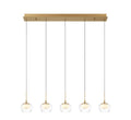 LIB & CO, MANAROLA 5 LIGHT LINEAR LED CHANDELIER, CHANDELIER LIGHT