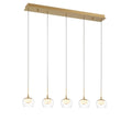 LIB & CO, MANAROLA 5 LIGHT LINEAR LED CHANDELIER, CHANDELIER LIGHT