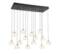 LIB & CO, MANAROLA 14 LIGHT RECTANGULAR LED CHANDELIER, CHANDELIER LIGHT
