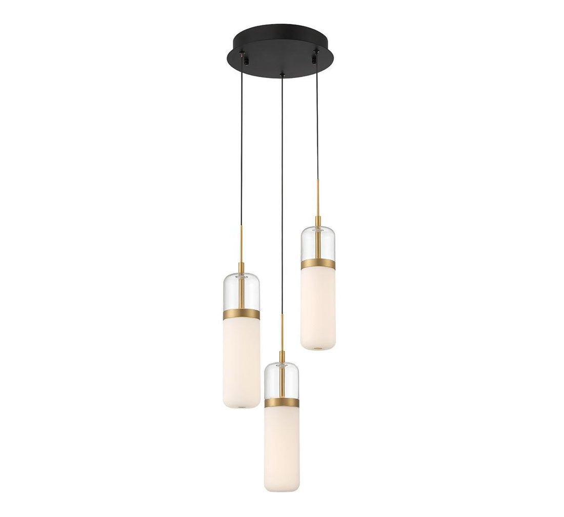 LIB & CO, VERONA 3 LIGHT ROUND LED PENDANT, PENDANT LIGHT