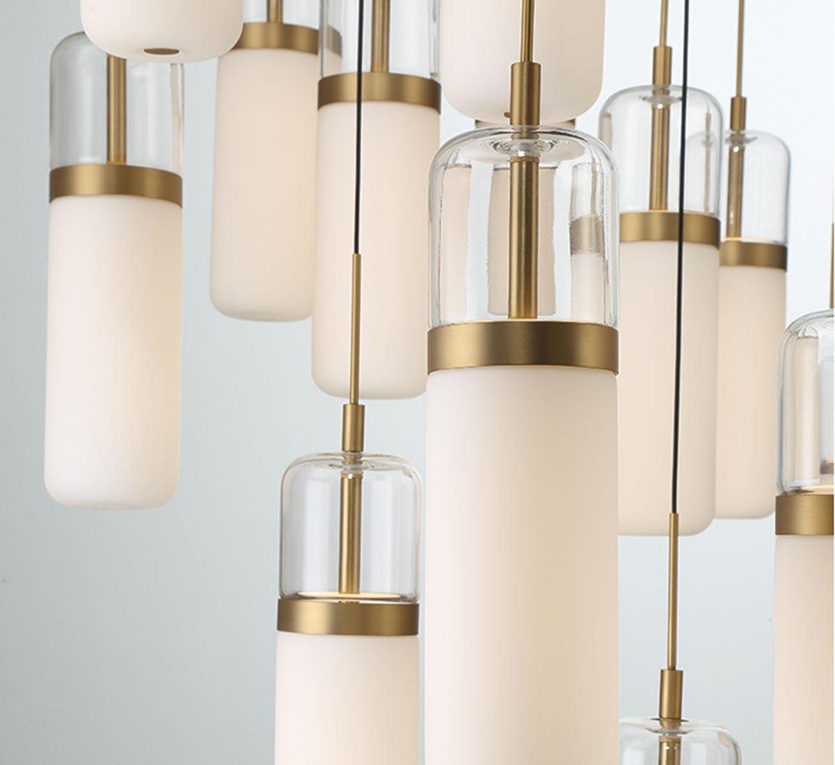 LIB & CO, VERONA 3 LIGHT ROUND LED PENDANT, PENDANT LIGHT