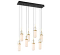 LIB & CO, VERONA 8 LIGHT RECTANGULAR LED CHANDELIER, CHANDELIER LIGHT