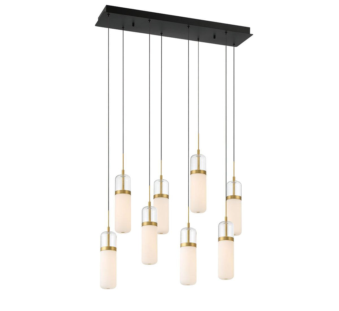 LIB & CO, VERONA 8 LIGHT RECTANGULAR LED CHANDELIER, CHANDELIER LIGHT
