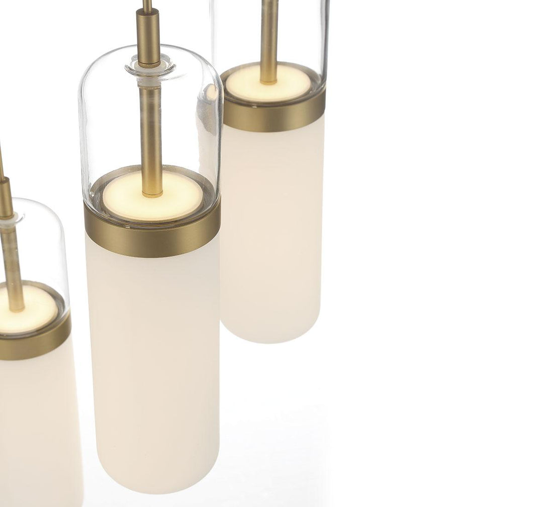 LIB & CO, VERONA 8 LIGHT RECTANGULAR LED CHANDELIER, CHANDELIER LIGHT