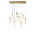 LIB & CO, VERONA 8 LIGHT RECTANGULAR LED CHANDELIER, CHANDELIER LIGHT