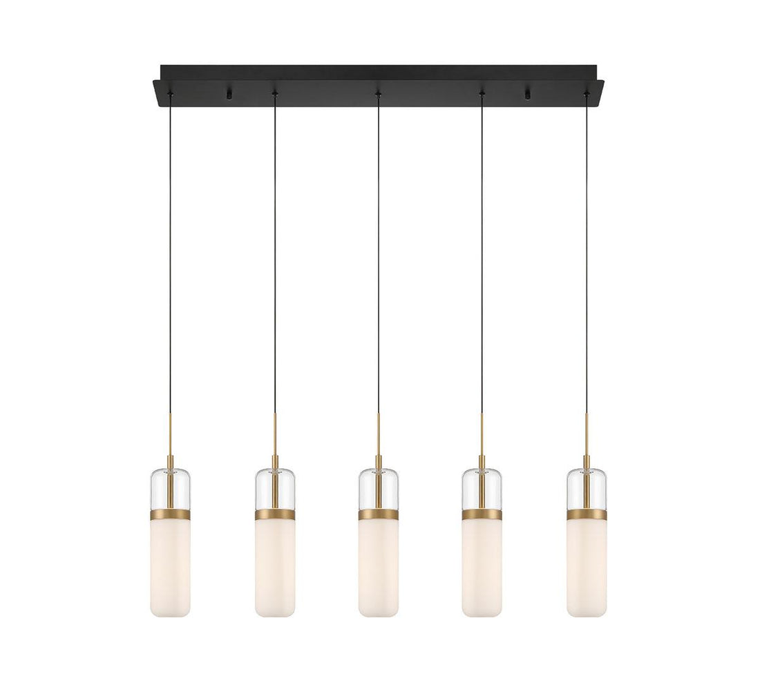 LIB & CO, VERONA 5 LIGHT LINEAR LED CHANDELIER, CHANDELIER LIGHT