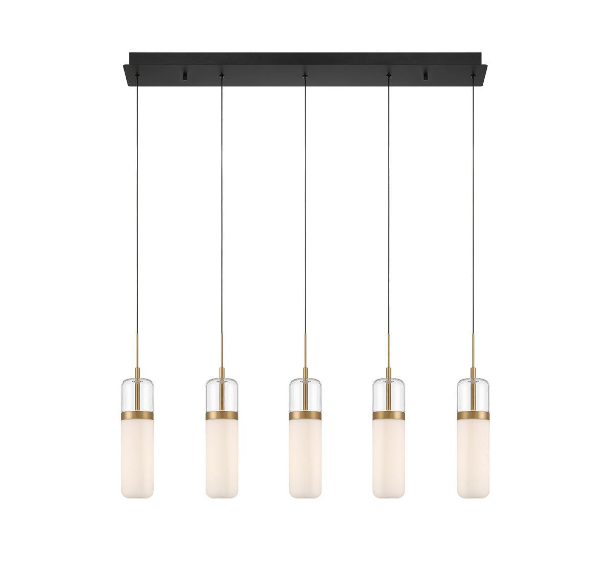 LIB & CO, VERONA 5 LIGHT LINEAR LED CHANDELIER, CHANDELIER LIGHT