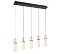 LIB & CO, VERONA 5 LIGHT LINEAR LED CHANDELIER, CHANDELIER LIGHT