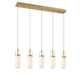 LIB & CO, VERONA 5 LIGHT LINEAR LED CHANDELIER, CHANDELIER LIGHT