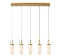 LIB & CO, VERONA 5 LIGHT LINEAR LED CHANDELIER, CHANDELIER LIGHT