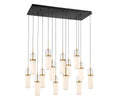 LIB & CO, VERONA 14 LIGHT RECTANGULAR LED CHANDELIER, CHANDELIER LIGHT