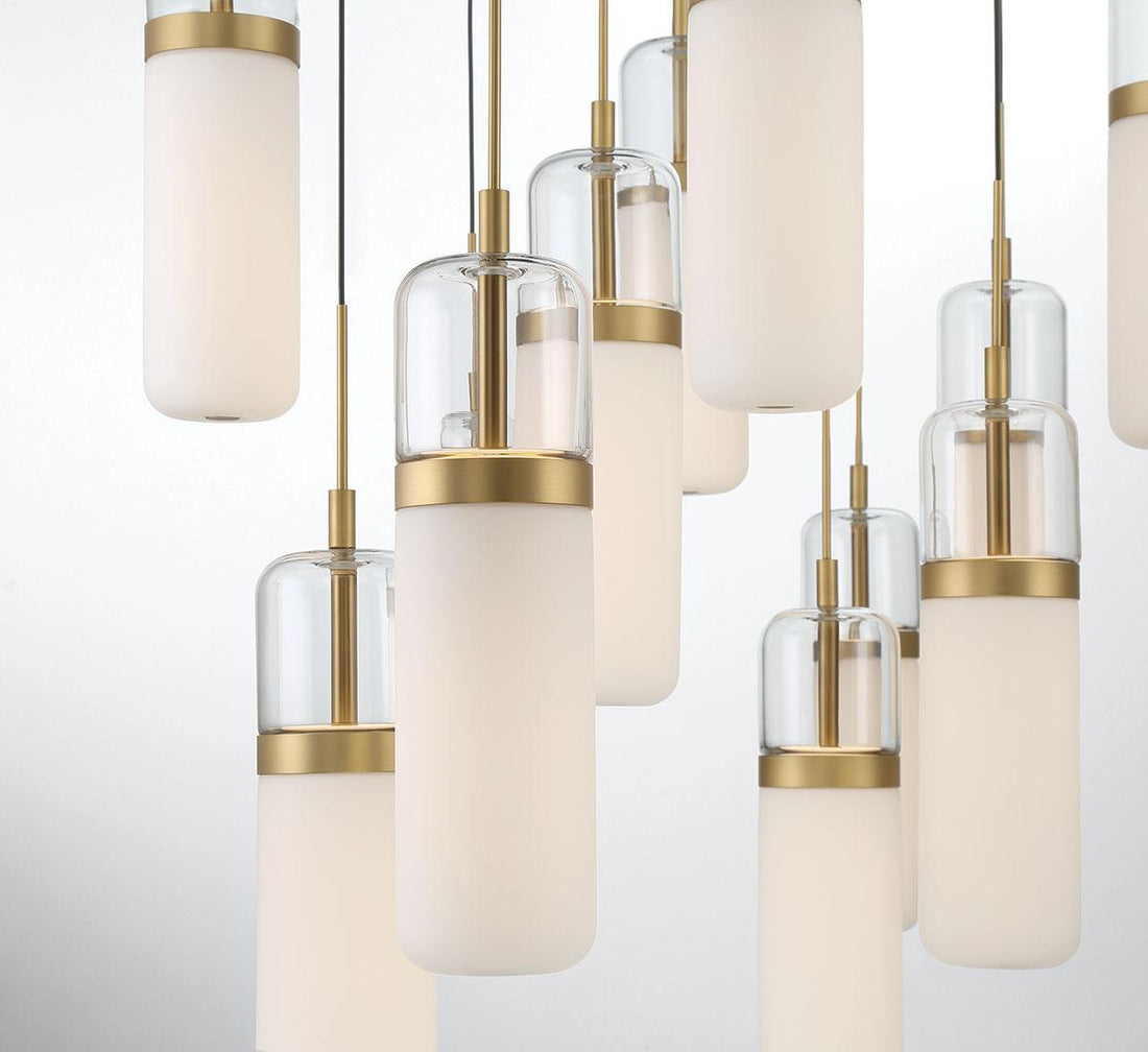 LIB & CO, VERONA 14 LIGHT RECTANGULAR LED CHANDELIER, CHANDELIER LIGHT
