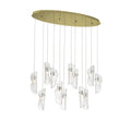LIB & CO, SORRENTO 12 LIGHT OVAL LED CHANDELIER, CHANDELIER LIGHT