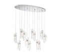 LIB & CO, SORRENTO 12 LIGHT OVAL LED CHANDELIER, CHANDELIER LIGHT