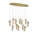 LIB & CO, SORRENTO 12 LIGHT OVAL LED CHANDELIER, CHANDELIER LIGHT