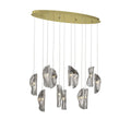 LIB & CO, SORRENTO 12 LIGHT OVAL LED CHANDELIER, CHANDELIER LIGHT