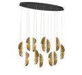 LIB & CO, SORRENTO 12 LIGHT OVAL LED CHANDELIER, CHANDELIER LIGHT