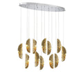 LIB & CO, SORRENTO 12 LIGHT OVAL LED CHANDELIER, CHANDELIER LIGHT