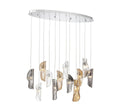 LIB & CO, SORRENTO 12 LIGHT OVAL LED CHANDELIER, CHANDELIER LIGHT