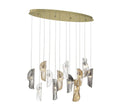 LIB & CO, SORRENTO 12 LIGHT OVAL LED CHANDELIER, CHANDELIER LIGHT