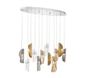 LIB & CO, SORRENTO 12 LIGHT OVAL LED CHANDELIER, CHANDELIER LIGHT