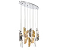 LIB & CO, SORRENTO 12 LIGHT OVAL LED CHANDELIER, CHANDELIER LIGHT