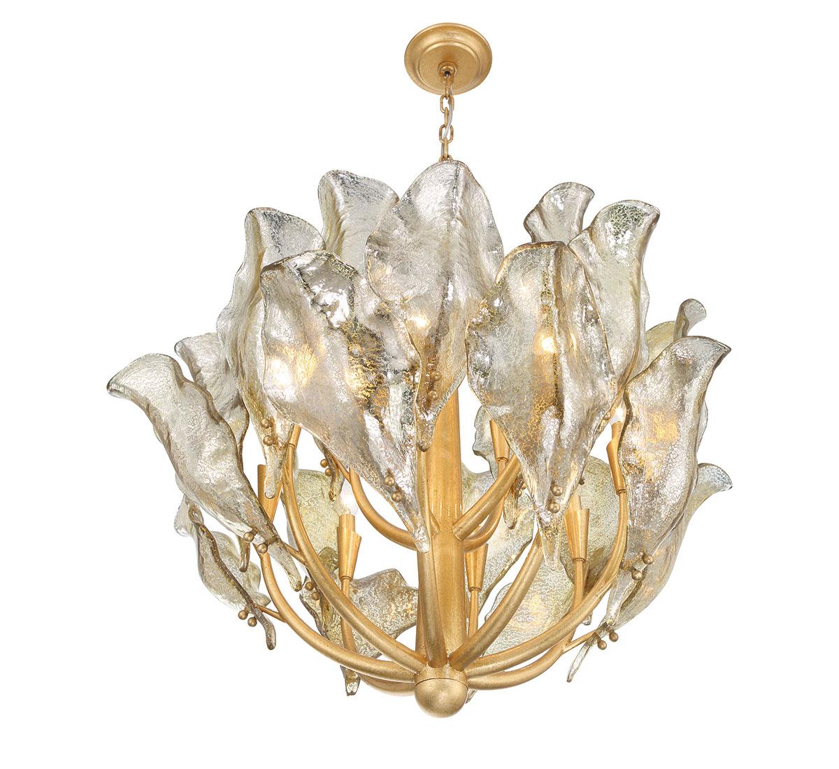 LIB & CO, BRINDISI 12 LIGHT CHANDELIER, CHANDELIER LIGHT