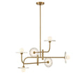 LIB & CO, TERAMO 6 LIGHT LED CHANDELIER, CHANDELIER LIGHT