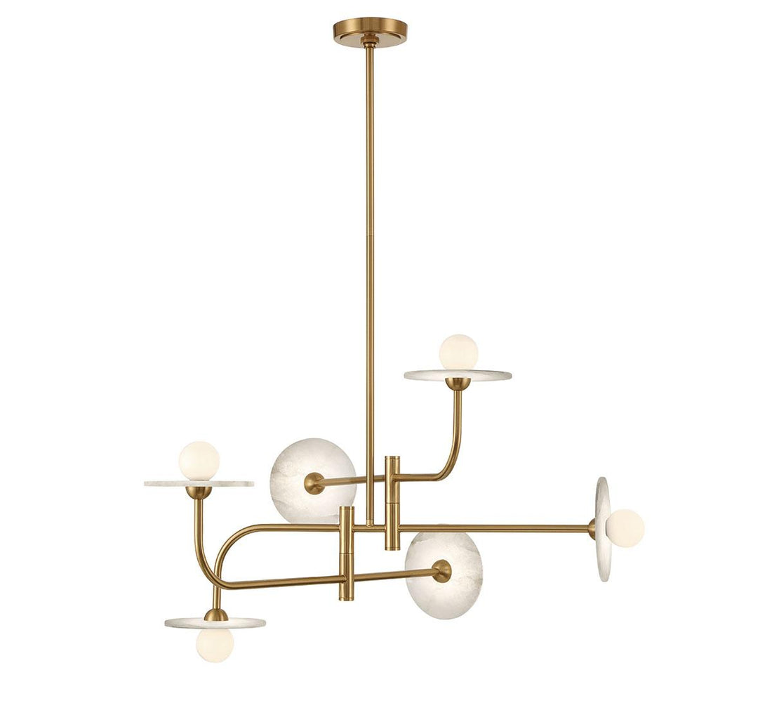 LIB & CO, TERAMO 6 LIGHT LED CHANDELIER, CHANDELIER LIGHT