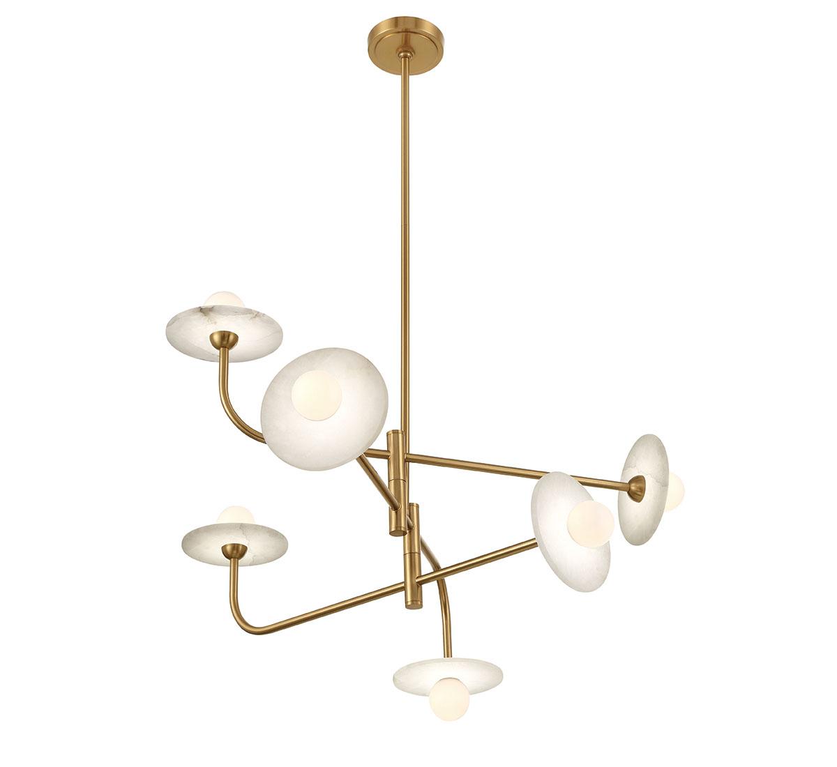 LIB & CO, TERAMO 6 LIGHT LED CHANDELIER, CHANDELIER LIGHT