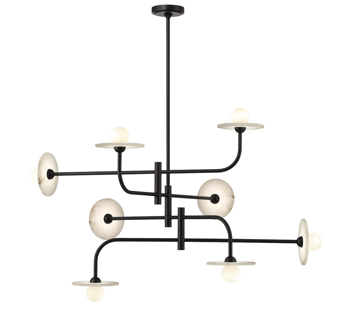LIB & CO, TERAMO 8 LIGHT LED CHANDELIER, CHANDELIER LIGHT