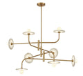 LIB & CO, TERAMO 8 LIGHT LED CHANDELIER, CHANDELIER LIGHT