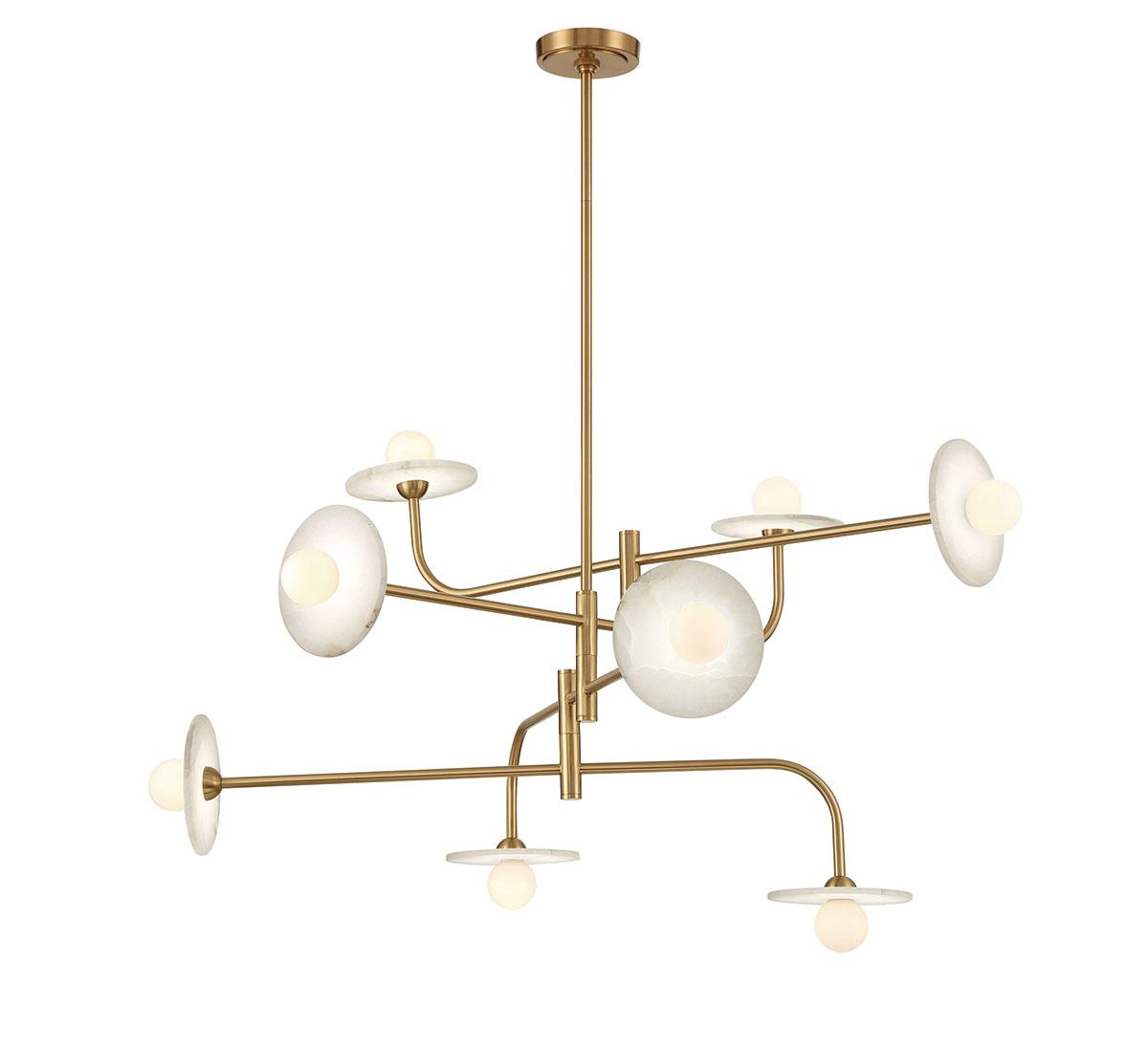 LIB & CO, TERAMO 8 LIGHT LED CHANDELIER, CHANDELIER LIGHT
