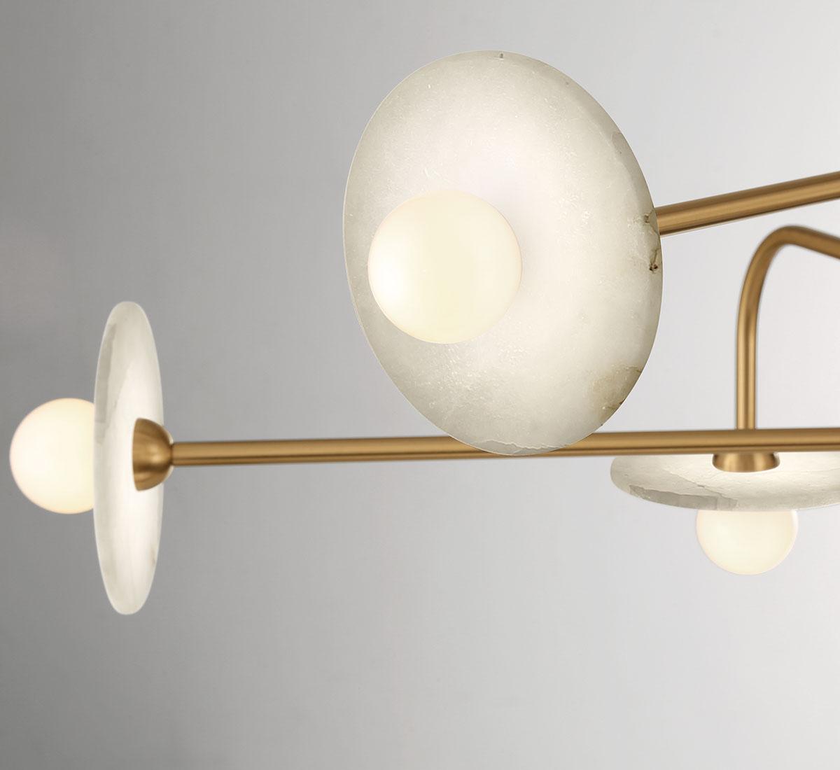 LIB & CO, TERAMO 8 LIGHT LED CHANDELIER, CHANDELIER LIGHT