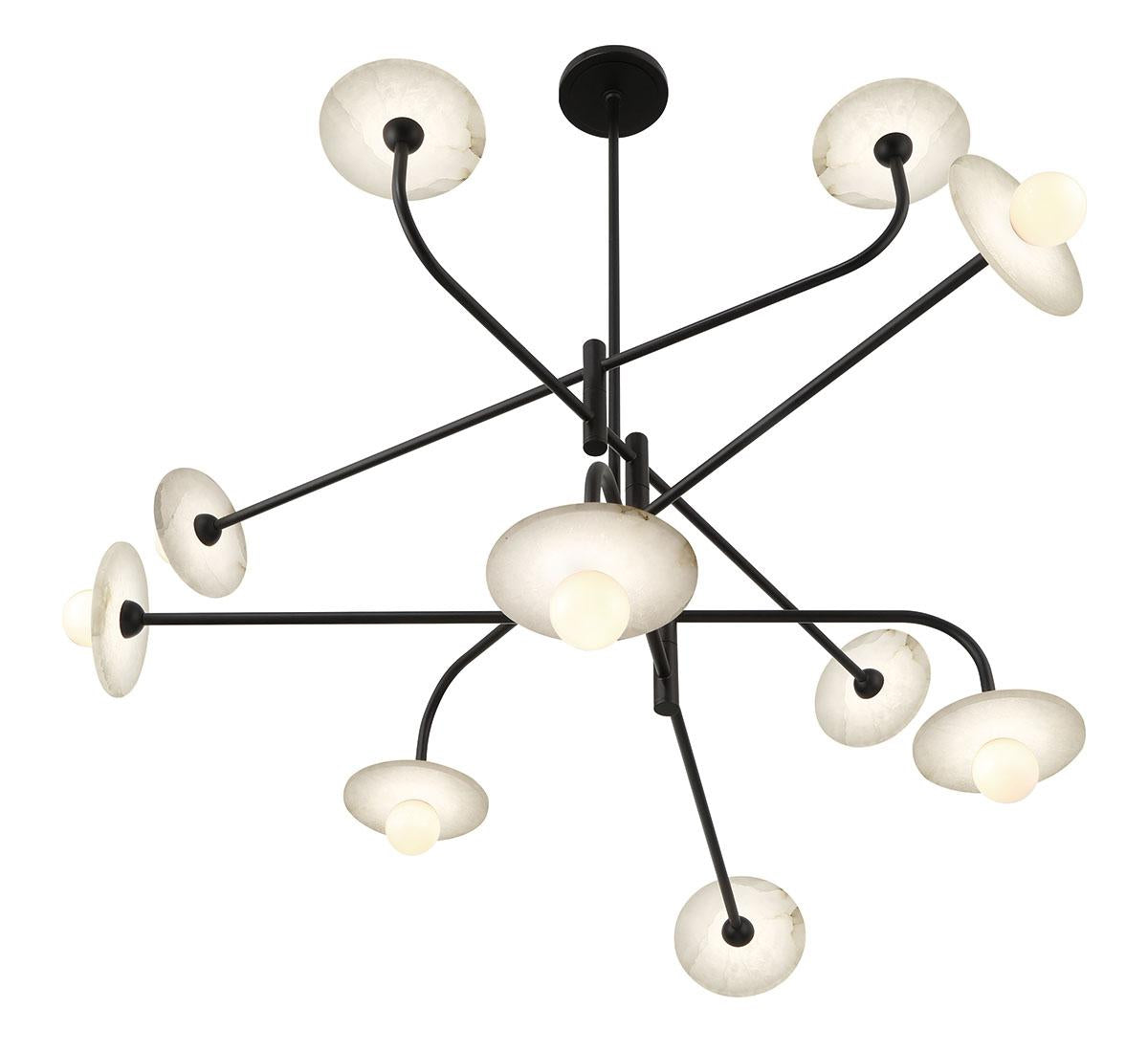 LIB & CO, TERAMO 10 LIGHT LED CHANDELIER, CHANDELIER LIGHT