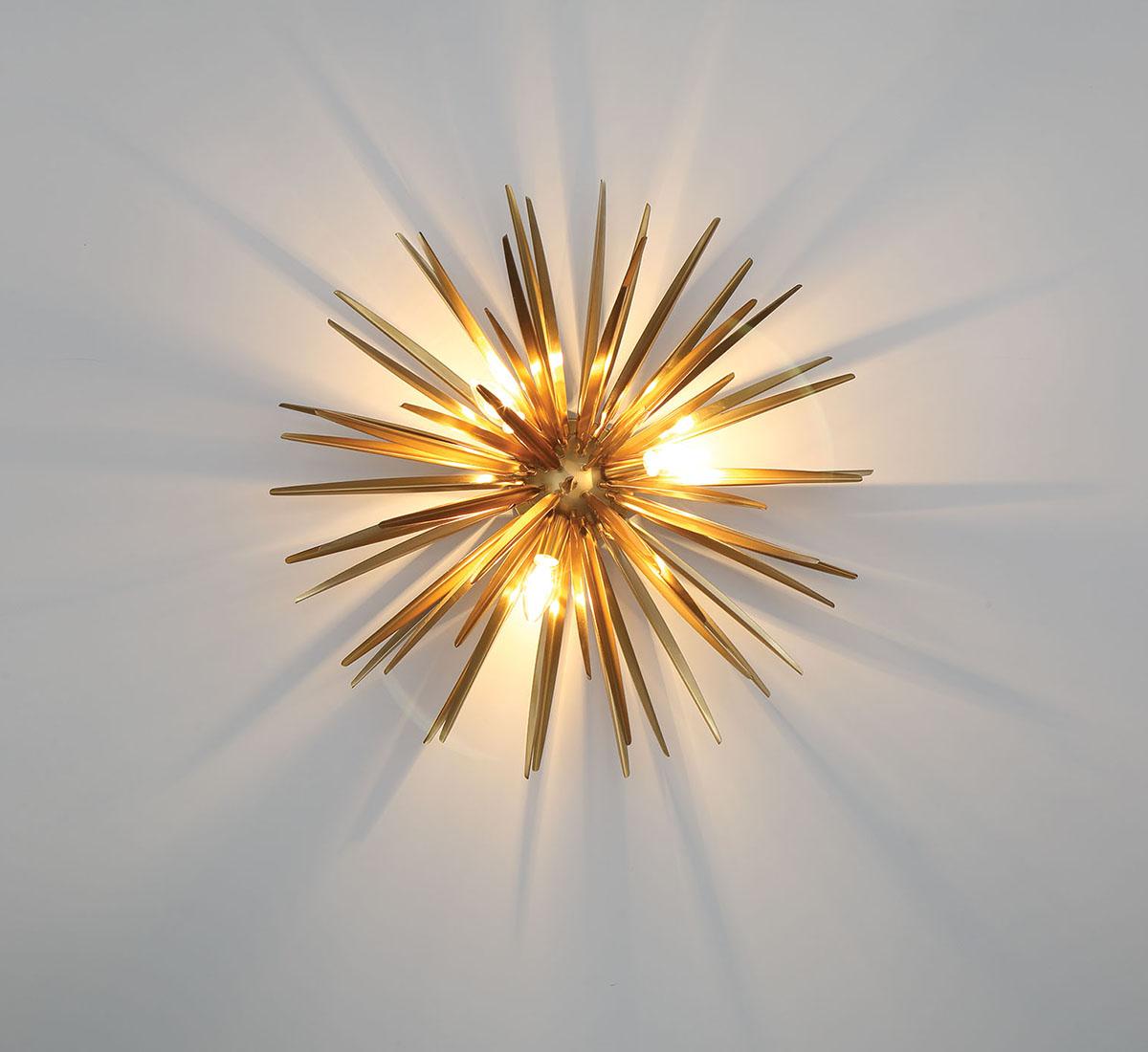 LIB & CO, TRAPANI 3 LIGHT CEILING MOUNT, FLUSH MOUNT CEILING LIGHTS