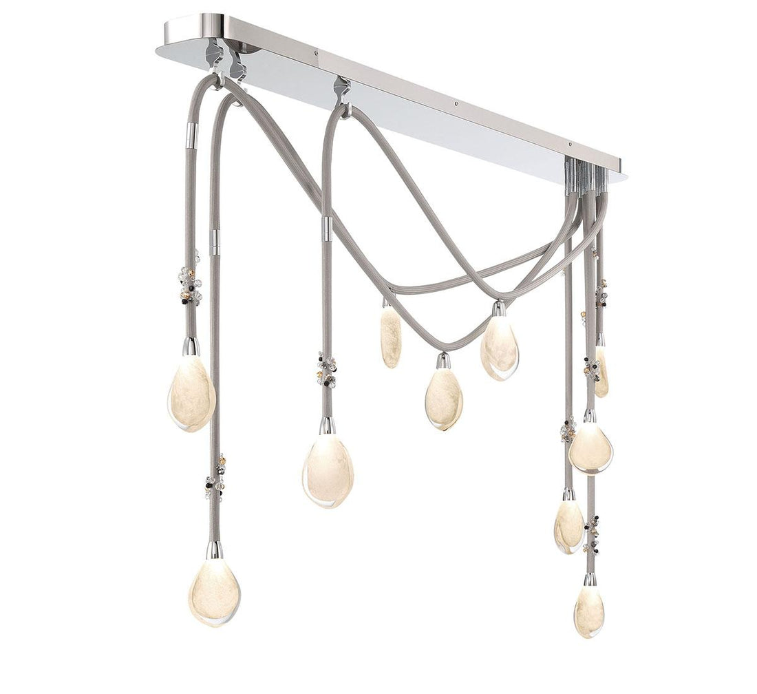 LIB & CO, BELLISSIMA 10 LIGHT LINEAR CHANDELIER, CHANDELIER LIGHT