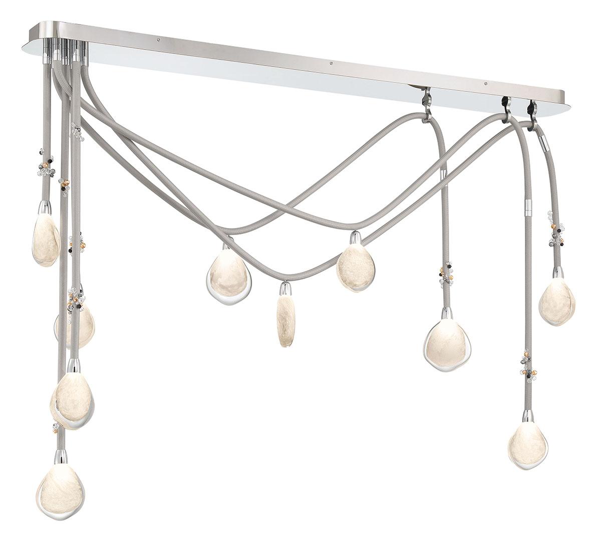 LIB & CO, BELLISSIMA 10 LIGHT LINEAR CHANDELIER, CHANDELIER LIGHT
