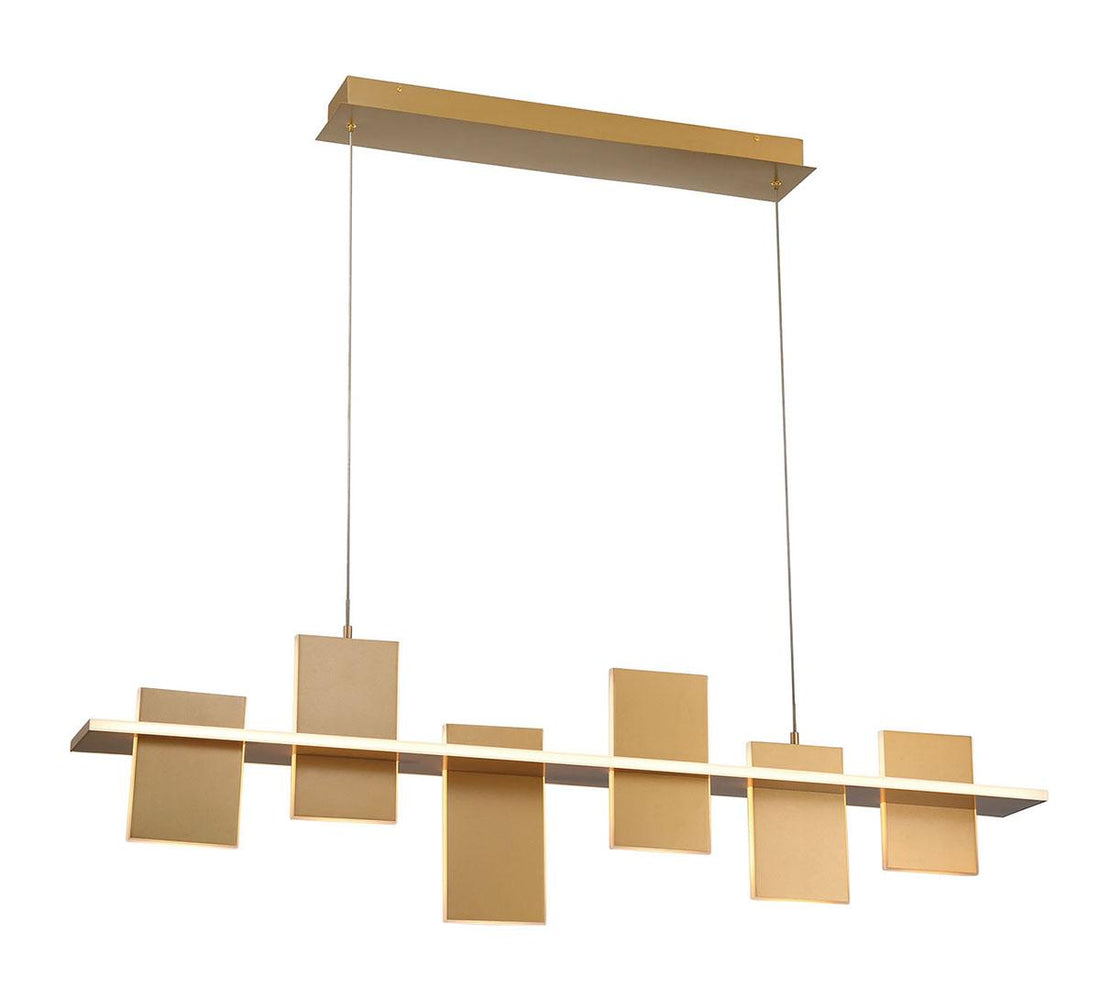 LIB & CO, AFFILATO 6 LIGHT LINEAR LED CHANDELIER, CHANDELIER LIGHT